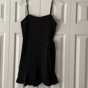 NWT Express Black Ruffle Dress